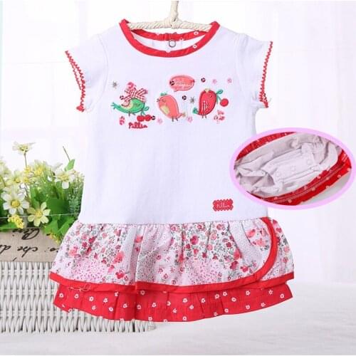Baby clothes newborn girls dress bodysuit pyjamas kids t-shirt and short sleeves summer children clothing baby ruffles dress