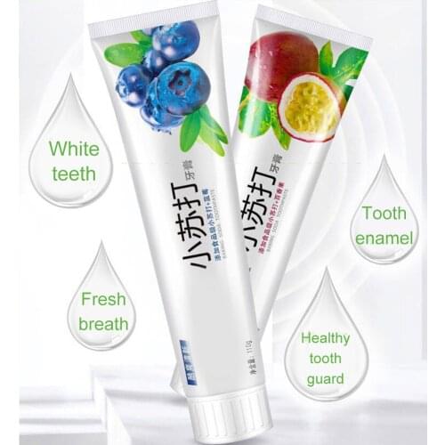 Baking Soda Toothpaste Whitening Stain Remover 110g Toothpaste for Brushing Teeth Bathroom SK88