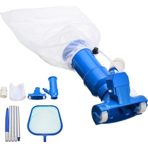 5 Section Pole Portable Pool Vacuum Jet Underwater Cleaner with Mesh Bag for Swimming Pool Spas Ponds