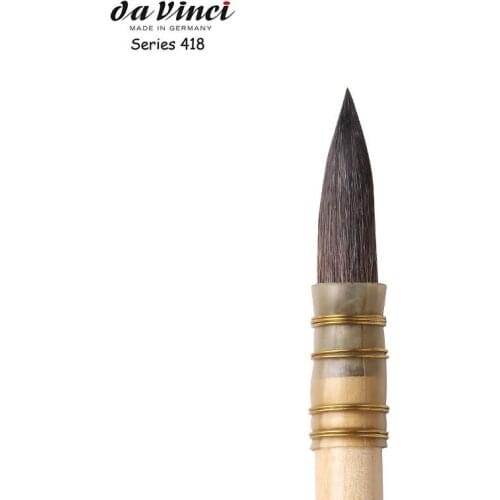 Da vinci 418 Squirrel hair professional watercolor brush, round head art student brush,For Artist Painting Art Tool Art Supplies
