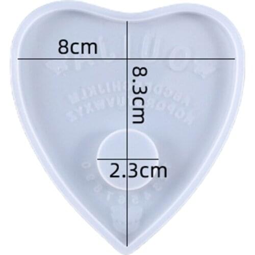 Crystal Epoxy Resin Mold Divination Tray Psychic Board Casting Silicone Mould AXYD