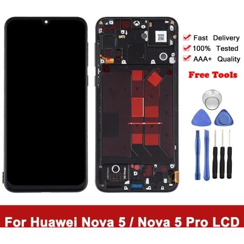 LCD For Huawei Nova 5 Pro LCD Display Touch Screen Digitizer Assembly For Huawei Nova 5 LCD Display SEA-AL10 Replacement Parts