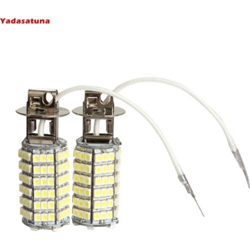 Par Lampadas Led H3 Milha Led 6500k 120 Leds - Branca Turbo