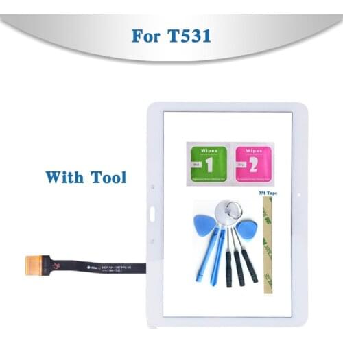 For Samsung Galaxy Tab 4 10.1 SM-T530 T530 SM-T531 T531 T535 Tablet Touch Screen Digitizer Sensor Front Outer Glass Lens Panel