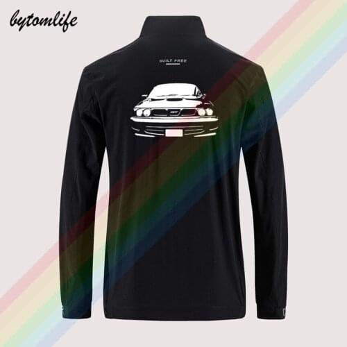 Toyota Starlet GT EP82 Slim Sport Jacket Mens Street Windbreaker Jacket Mens Casual Back Printing Jacket Asian Size