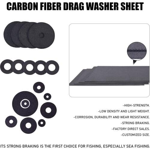 385x485mm Thickness 0.5-2.0mm Carbon Fiber Carbontex Plate For Tug Washer DIY Tug Washer Fishing Reel Brake Friction Plate
