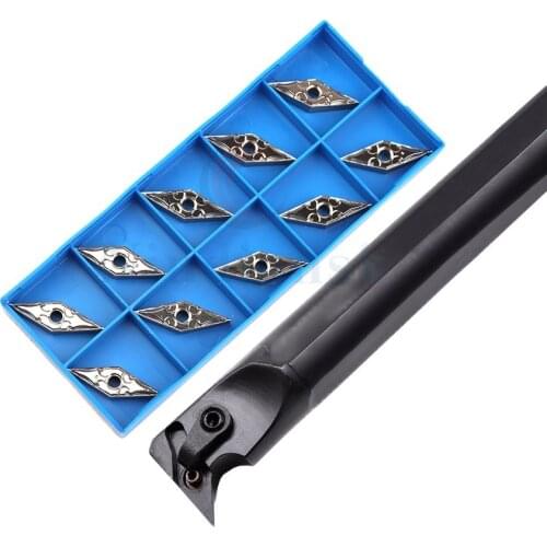 S20R-MVUNR S25S-MVUNR machine tool Internal turning toolholder 1PC+10PCS VNMG1604 Carbide CNC lathe turning inserts for aluminum