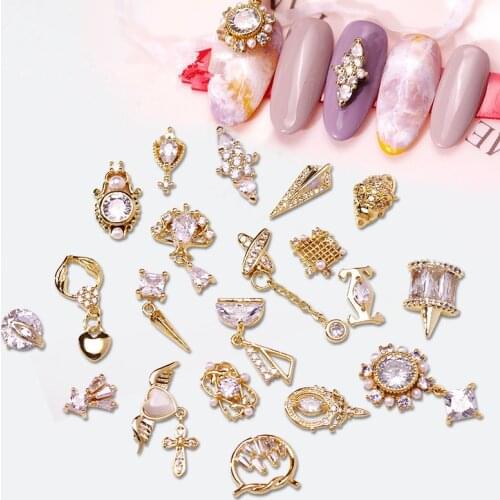 High Quality Rhinestone Embellished Decorative Pendant Micro Inlaid Zircon Shiny Rhinestone DIY Fashion Nail Art Design