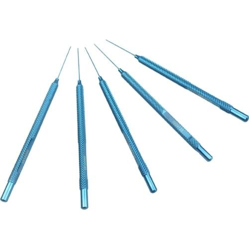 1 set Microscopic Retina Hooks ophthalmic Spatulas tweezers Probes Titanium Eye Instrument ophthalmic