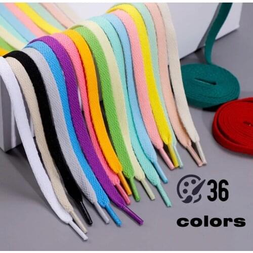 AF1 Flat Shoelaces Sneakers Shoelace Canvas Shoes Basketball Shoes laces Black White Color AF1 Shoes Accessories