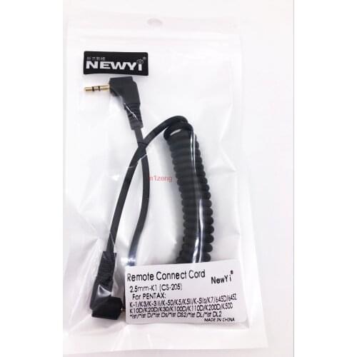 2.5/3.5mm to pentax Shutter Release Connecting cable cord for k1 k3 k5 k5ii k30 k50 k10d k20d k100d k200d camera
