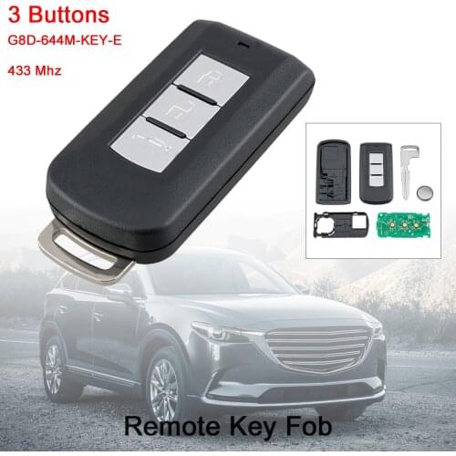 433MHz Keyless Smart Remote Car Key Fob with ID46 PCF7952 Chip G8D-644M-KEY-E Fit for Mitsubishi-Lancer Outlander ASX