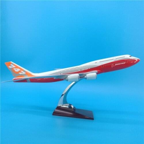 47CM 1:150 Airplane Boeing B747-8 landing gear Airplane Model With Base wheel Diecast Support Aircraft Collectible Plane Toy