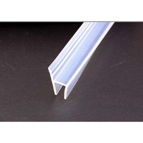 5M/lot h shape silicone rubber shower room door window glass seal strip weatherstrip for 6/8/10/12mm glass Free shipping