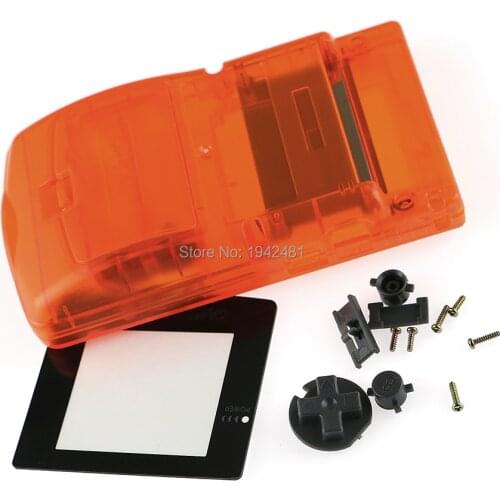 5 colors full housing shell case with screen lens full screws and buttons for GBC Gameboy Color GBC