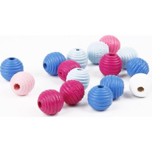 50pcs 14mm Wood Beads Natural Unfinished Round Wooden Loose Beads Wood Spacer Beads for Craft Making Decorations and DIY Crafts