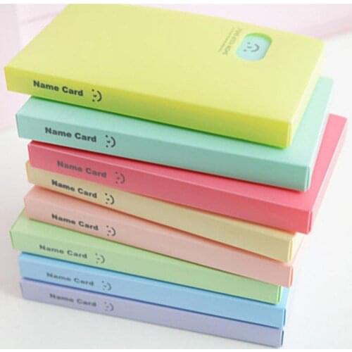 60% Dropshipping!!120Pockets Photo Album Face Candy Color ID Business Name Card Holder Book