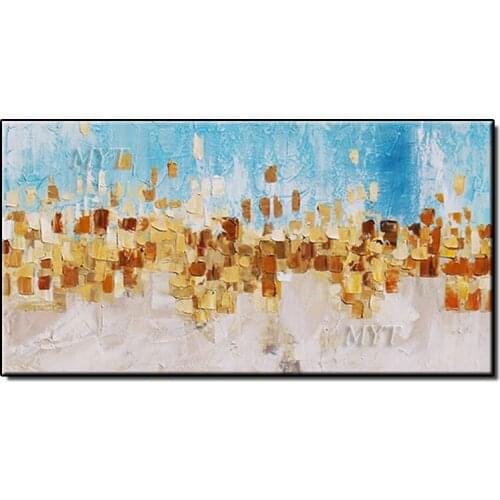 Waterscape Abstract Oil Painting Wall Art Home Decor Picture Modern Hand Painted Oil Painting On Canvas Wedding Decoration