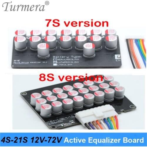 1A 3A 5A 6A Active Equalizer Balancer Li-ion Lifepo4 LTO Lithium Battery Board Capacitor BMS 4S 5S 7S 8S 10S 16S 17S 21S Turmera