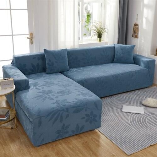 1/2/3/4-seater Sofa Cover Stretch Leaves Jacquard All-inclusive Sofa Cover for Living Room funda sofa Couch Cover ArmChair Cover