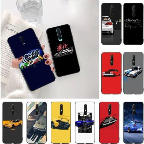 YJZFDYRM JDM Tokyo Drift Sport Car Soft Phone Case Capa For Oppo A5 A9 2020 A5S Reno2 z Renoace 3pro Realme5Pro