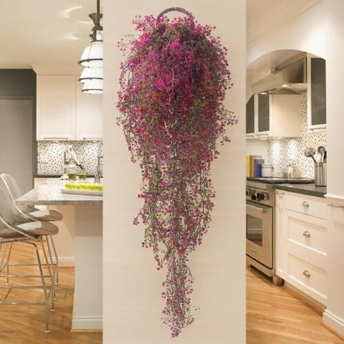 Artificial Silk Flowers Vine Hanging Garland Plant Home Garden Wedding Decorations