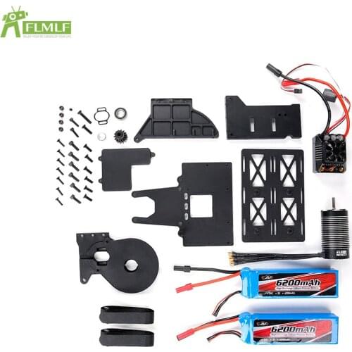 Oil To Electricity Kit with Motor ESC Battery (Full Version) Fit for 1/5 HPI ROFUN ROVAN KM Q-BAJA RC CAR TOYS PARTS