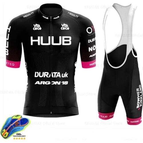 HUUB Team Cycling Jersey Set Men Summer MTB Racing Cycling Clothing Short Sleeve Ropa Ciclismo Outdoor Riding Bike Uniform 2021