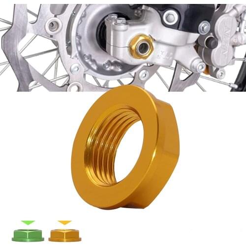 M18 Front Wheel Axle Lock Nut Bolt Accessories for Yamaha YZ250F YZ250FX Kawasaki KX125 KX250 Suzuki RM-Z250 DR-Z400E 2000-2021