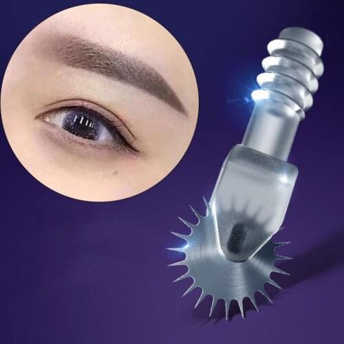 Meancere Disposable Roller Microblading Needle Tattoo Eyebrows Fog Embroidery Pin Fit For Permanent Makeup Black Mannual Pen