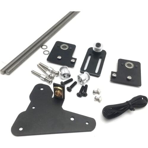 Funssor CR-10 dual Z axis upgrade timing belt tensioner with single motor for CR-10/Ender3 3D printer