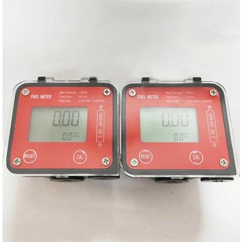 DN20 DN15 Oval Gear Digital Fuel Flowmeter 1.5-8G/PM, 0.5% High Precision, Electronic Liquid Flow Meter for Diesel Gasoline