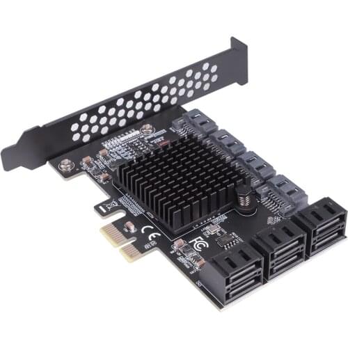 Chia Mining Riser 10 PortPCIE X1 to SATA 10P expansion card