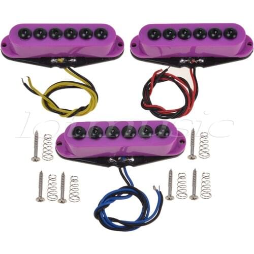 Electric Guitar Pickups Red Brown Cream Purple Single Coil Guitar Parts Accessories Neck Middle Bridge Set