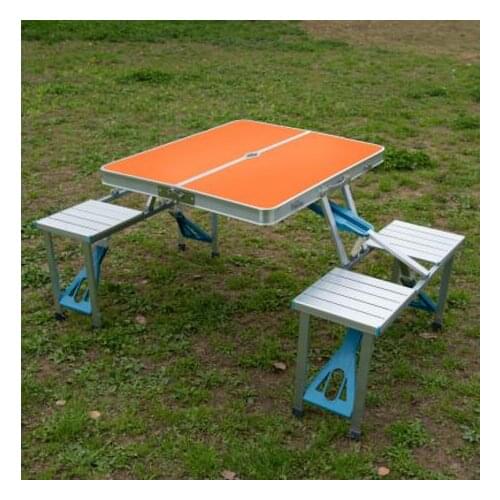Portable Aluminum alloy Outdoor Tables camping beach folding tables & chairs
