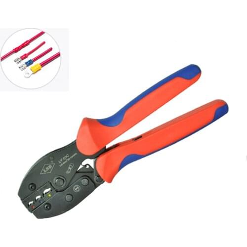 Pre-insulated terminal crimping tool RV SV connector crimping plier Ratchet type male female connector crimper crimping tools