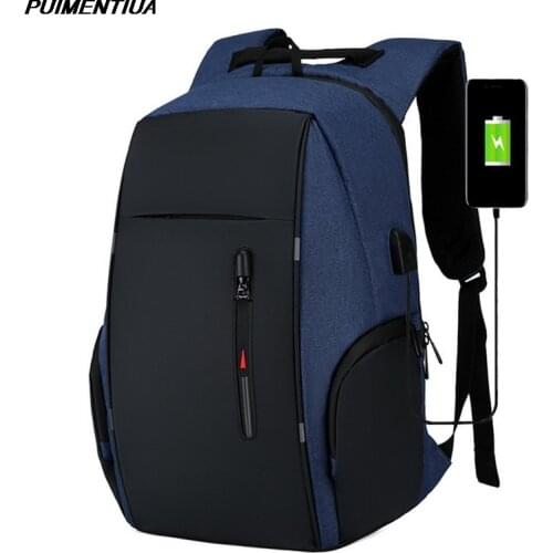 Anti-theft Mens Backpack Laptop Rucksack Travel Fashion Backpack Large Capacity Business USB Charge College Student School Bags