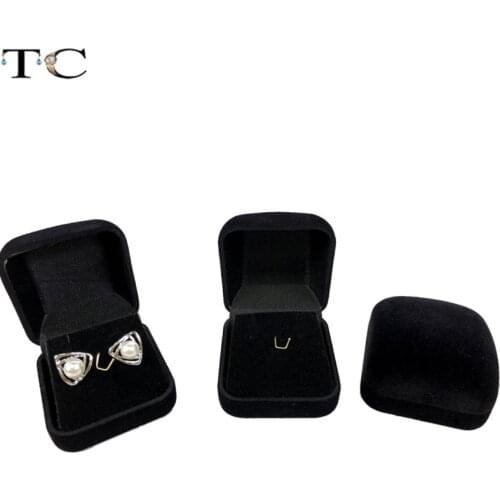 Velvet Jewelry Packaging Box Earrings Box Pendant Holder Jewelry Organizer Ear Studs Container Jewellry Gift Box Earing Holder