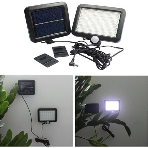 56 LED Solar Powerd Motion Sensor Light Security Garden Outdoor Yard Flood Lamp
