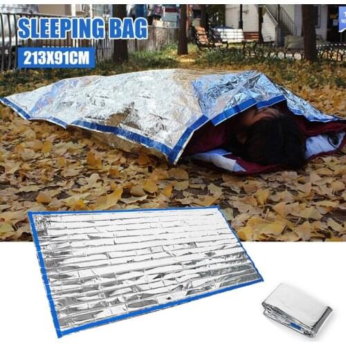 Outdoor Emergency Sleeping Bag Camping Mountaineering Earthquake Mergency Field Survival First-Aid Blanket Reusable SAL99