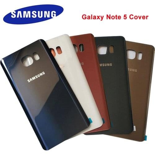 Samsung Galaxy Note 5 Back Case Battery Cover Glass Housing Cover for Samsung Note5 Door Rear Case Replacement