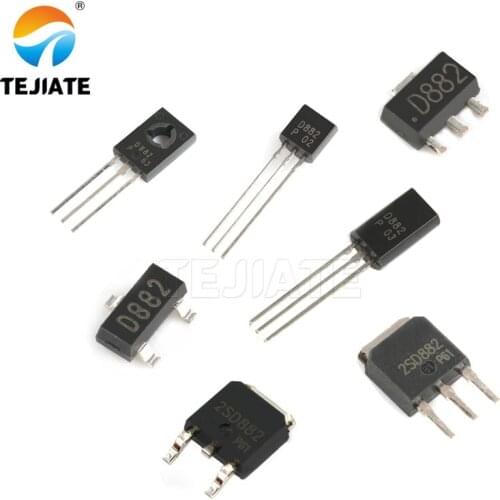 20PCS D882 D882M 2SD882 3A 40V NPN TO-252 transistor TO-126 SOT-89 TO-251 SOT-23