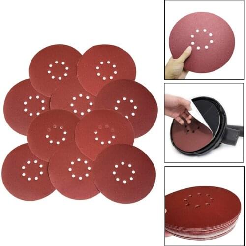 20 PCS 9-Inch 8-Hole Hook-And-Loop Sanding Discs Sander Paper for Drywall Sander