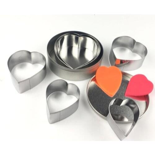 6pcs/lot Stainless Steel Cookie Cutters Fondant Baking Cookie Biscuit Cutters Sandwich Cutters Cookie Cutter OK 0994