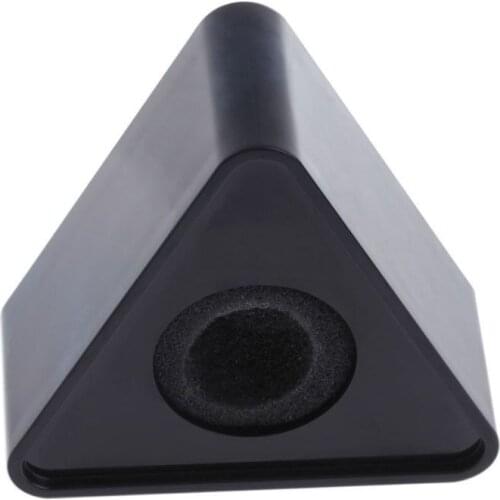 ABS Black Hole Triangular Mic Microphone TV Interview Logo Flag Station DIY