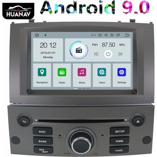 Android 10.0 Car DVD Player Multimedia Stereo For Peugeot 407 2004 2005 2006 2007 2008 2009 2010 Auto Car radio GPS Navigation