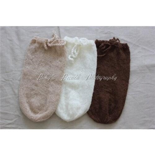 Free Shipping Mohair Snuggle Sack Newborn Baby Mohair Swaddlings Baby Photography Prop