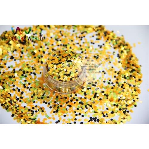 Halloween Glitter-2 mix Solvent Resistant glitter colors shapes spangles for nail polish Art or other DIY decoration 1pack=50g