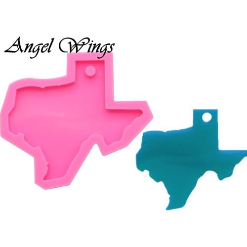 Shiny Texas map Silicone epoxy Resin Molds Fondant Craft Molds Resin Decorative Craft DIY Mold DY0201