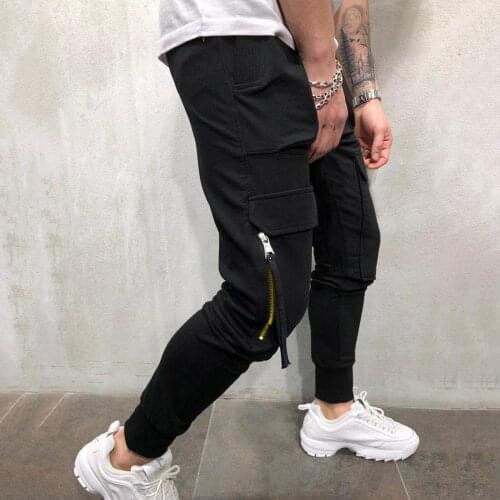 Men High Quality Khaki Casual Pants Military Tactical Joggers Cargo Pants Multi-pocket Male Fashions Solid Color Trousers #T2G